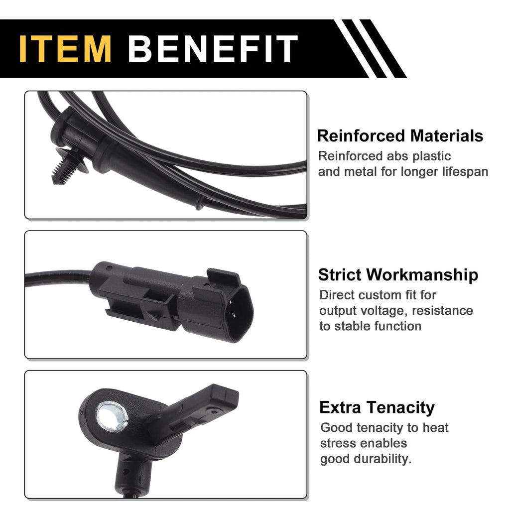 ABS Wheel Speed Sensor No. 22868982 for Chevrolet Impala (2014–2019) 1Pc Left Rear