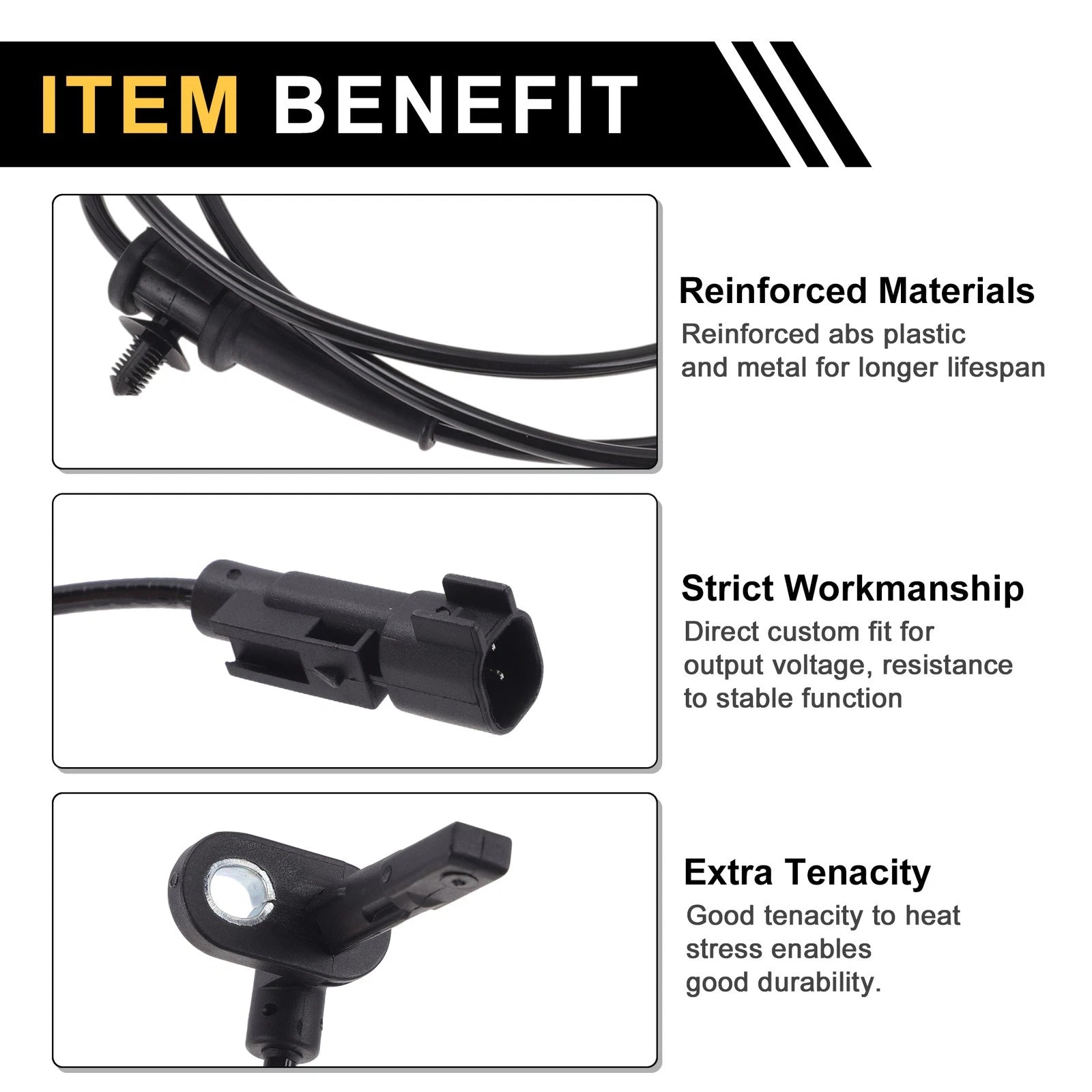 ABS Wheel Speed Sensor No. 22868982 for Chevrolet Impala (2014–2019) 1Pc Left Rear
