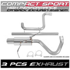 Catback Exhaust System for PT Cruiser (1999–2006) 4" Muffler Tip, Removable Silencer
