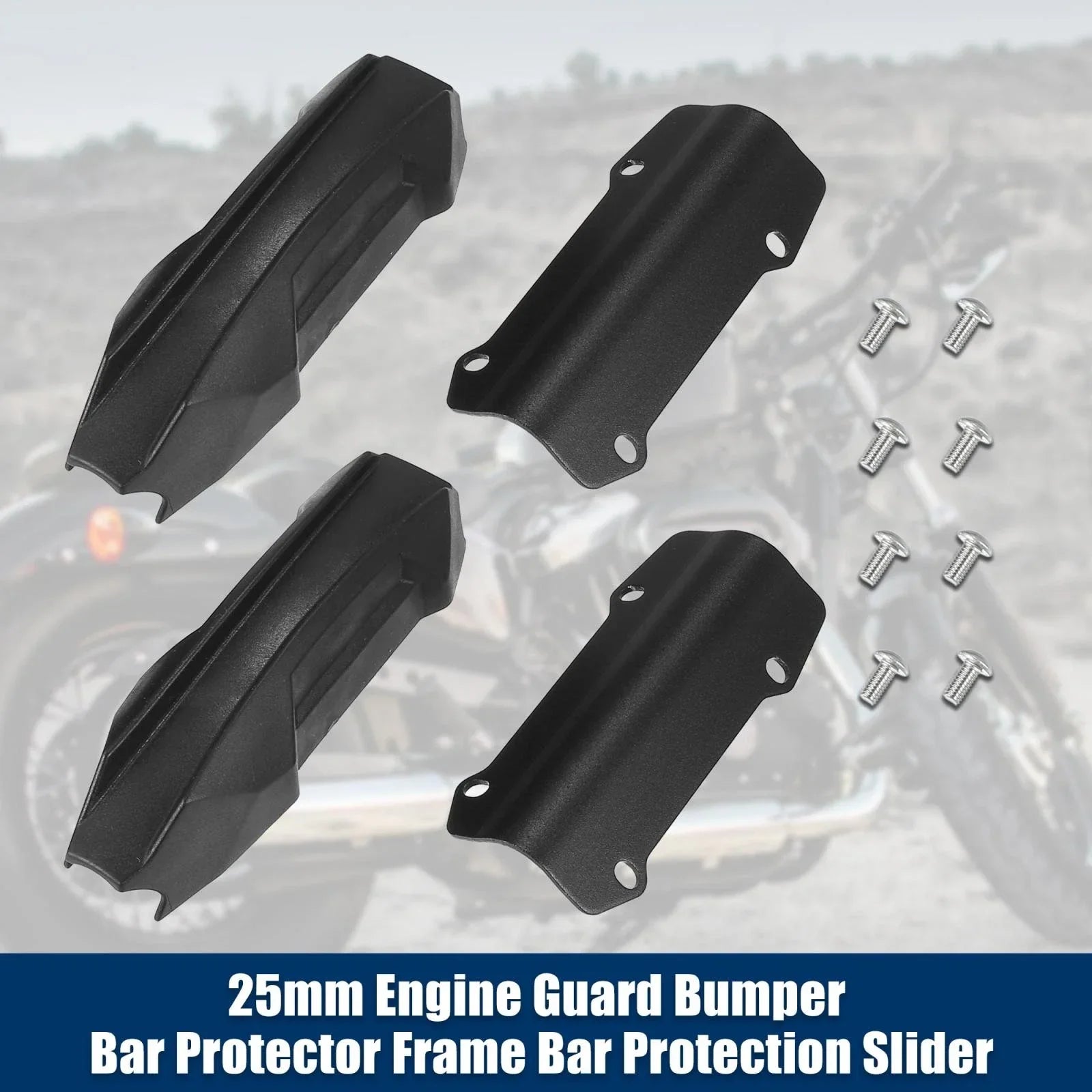 4pcs Crash Bar Bumper Block for BMW R1250GS Adventure, F800GS (2013-2023)