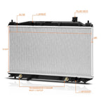 Aluminum Cooling Radiator for Honda Civic Hybrid (2003–2005) DPI-2572