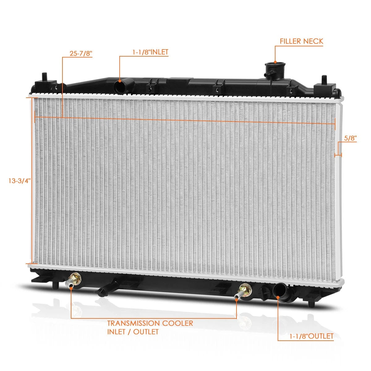 Aluminum Cooling Radiator for Honda Civic Hybrid (2003–2005) DPI-2572