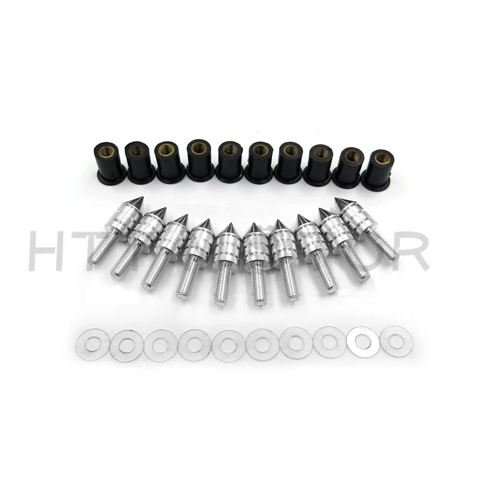10X Windshield Bolts Screw Kit for Honda Suzuki Yamaha Kawasaki