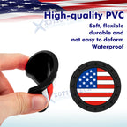 Colored American Flag Car Cup Holder Coaster Insert for 4 Packs (-)