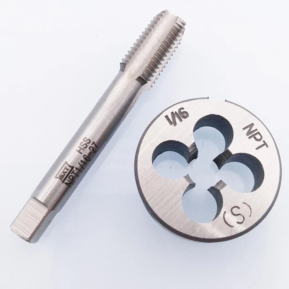 1/16-27 NPT Tap and Right-Hand Die for Metalworking Tools