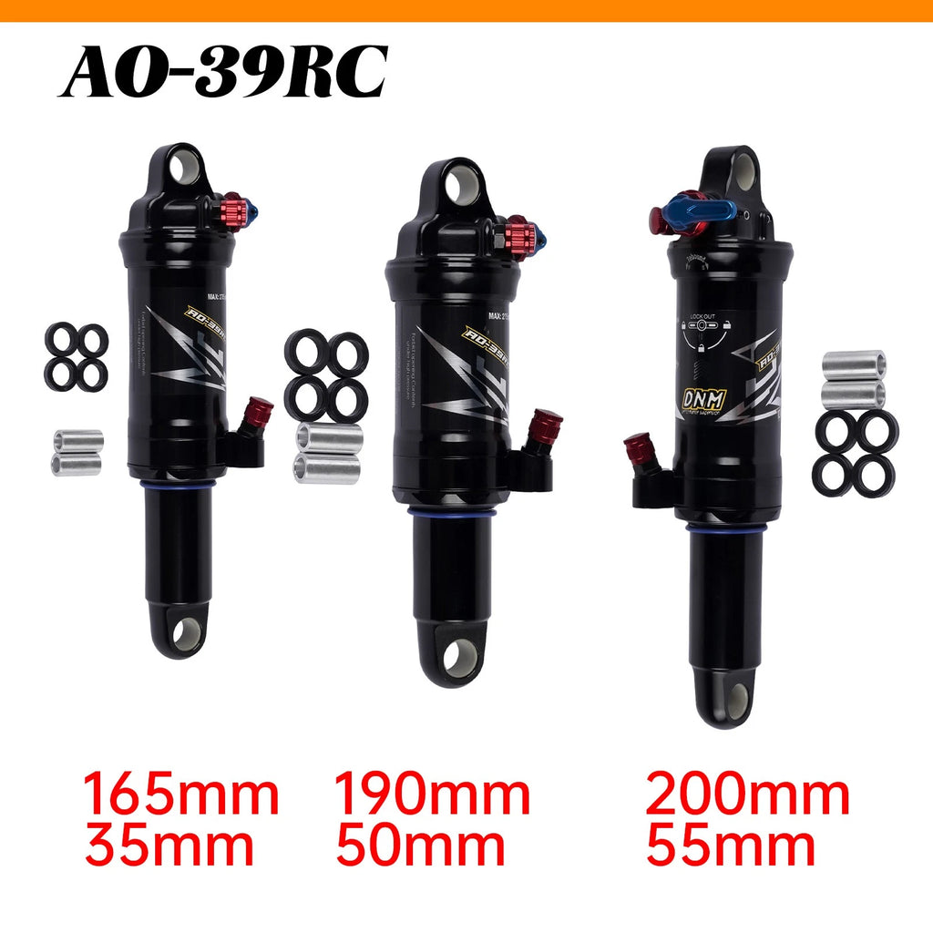 Adjustable Rear Shock for Mountain Bike (165/190/200mm)