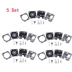 Set of 5 Carburetor Repair Kits for ECHO PB230 PB231 SRM230 SRM231 GT-200 ZAMA RB-107