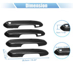 Set of 4 Door Handle Cover Trim for Toyota RAV4 (2019–2021) Carbon Fiber