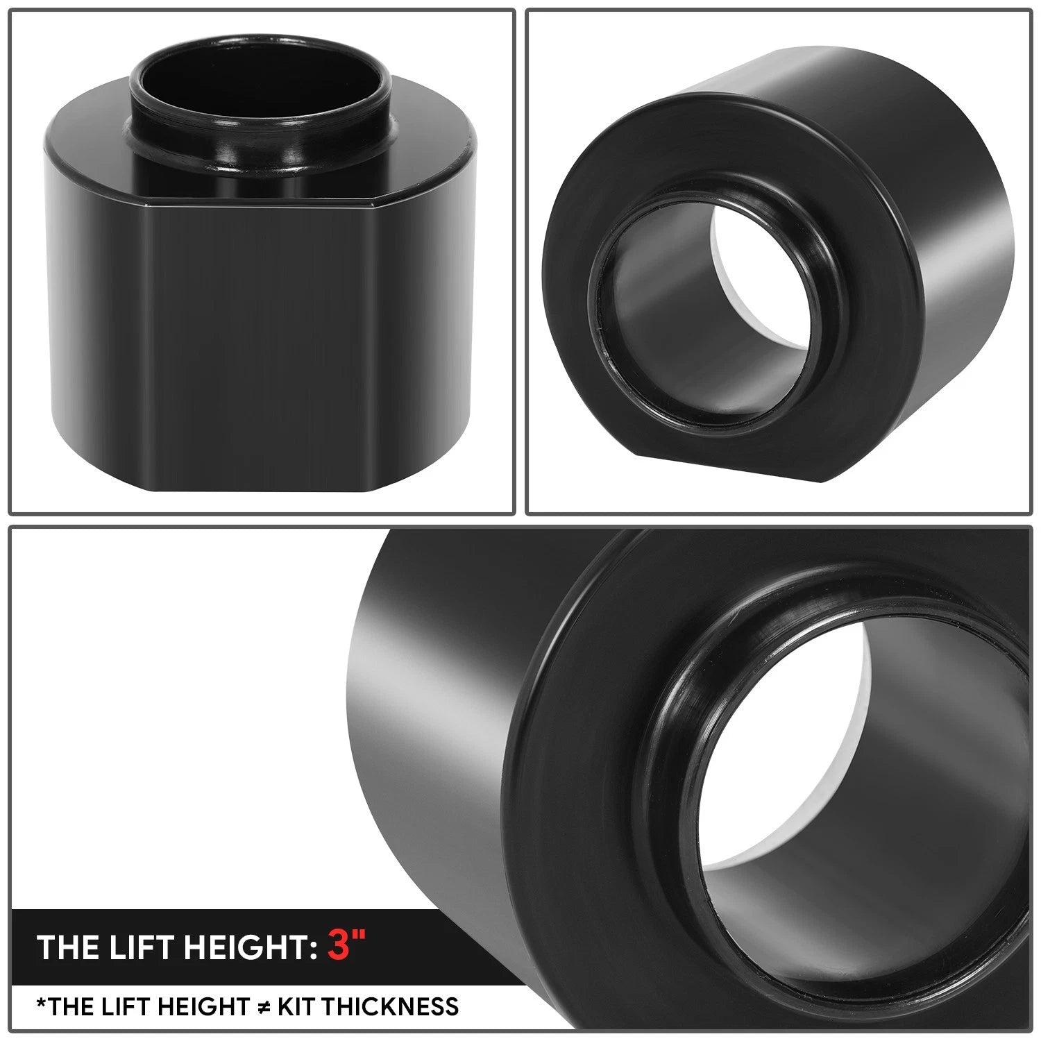 Set of 4 Coil Spring Lift Leveling Spacers for Jeep Wrangler (1997–2006)