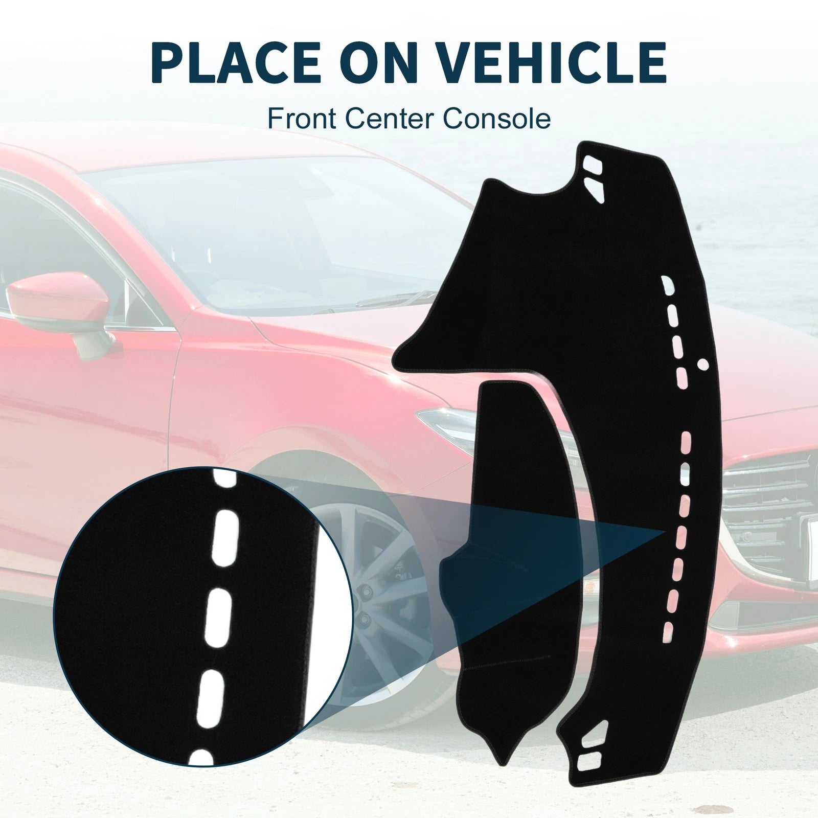 Dashboard Cover Mat for Mazda 3 Axela (2009–2013) Sun Protector Black