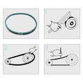 Drive Belt for Toro Turfmaster 30 in Mower (121-5765)