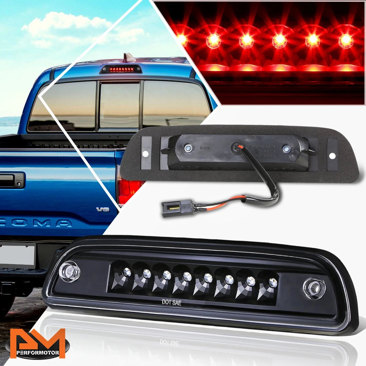 Full LED Third Tail Brake Light for Tacoma (1995–2021)