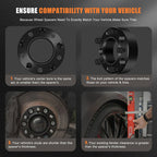 4X 2" 5x150 Hubcentric Wheel Spacer for Toyota Tundra, Land Cruiser, Lexus