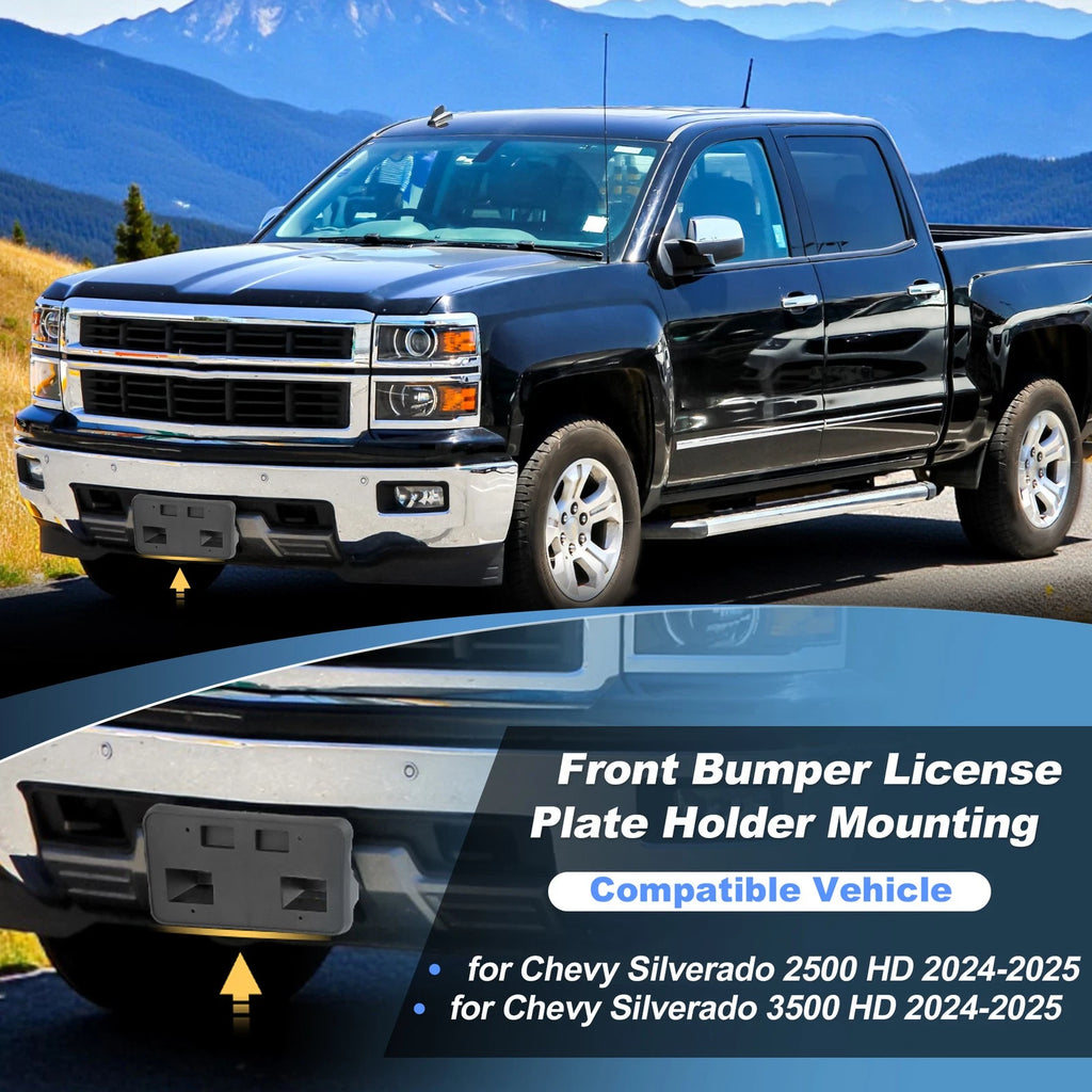 License Plate Bracket for Chevy Silverado 2500/3500 HD (2024–2025) No.GM1068256