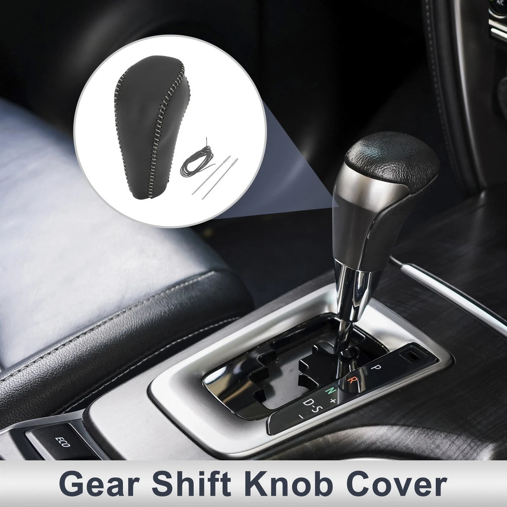 1 Pc Gear Shift Knob Cover for Chevrolet Cruze (2011–2015) Black Grey