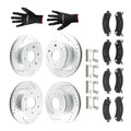 Set of 4 Brake Rotors and Pads for GMC Savana 1500/Yukon XL (2002–2006)