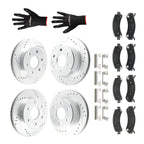 Set of 4 Brake Rotors and Pads for GMC Savana 1500/Yukon XL (2002–2006)