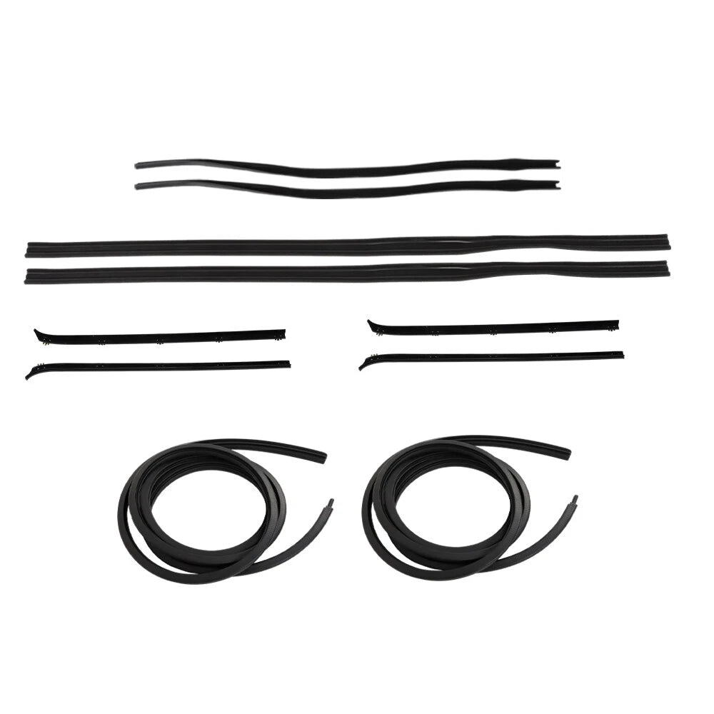 Set of 10 Rubber Door Window Weatherstrip Seals for Dodge Truck D/W 150 (1980–1993)
