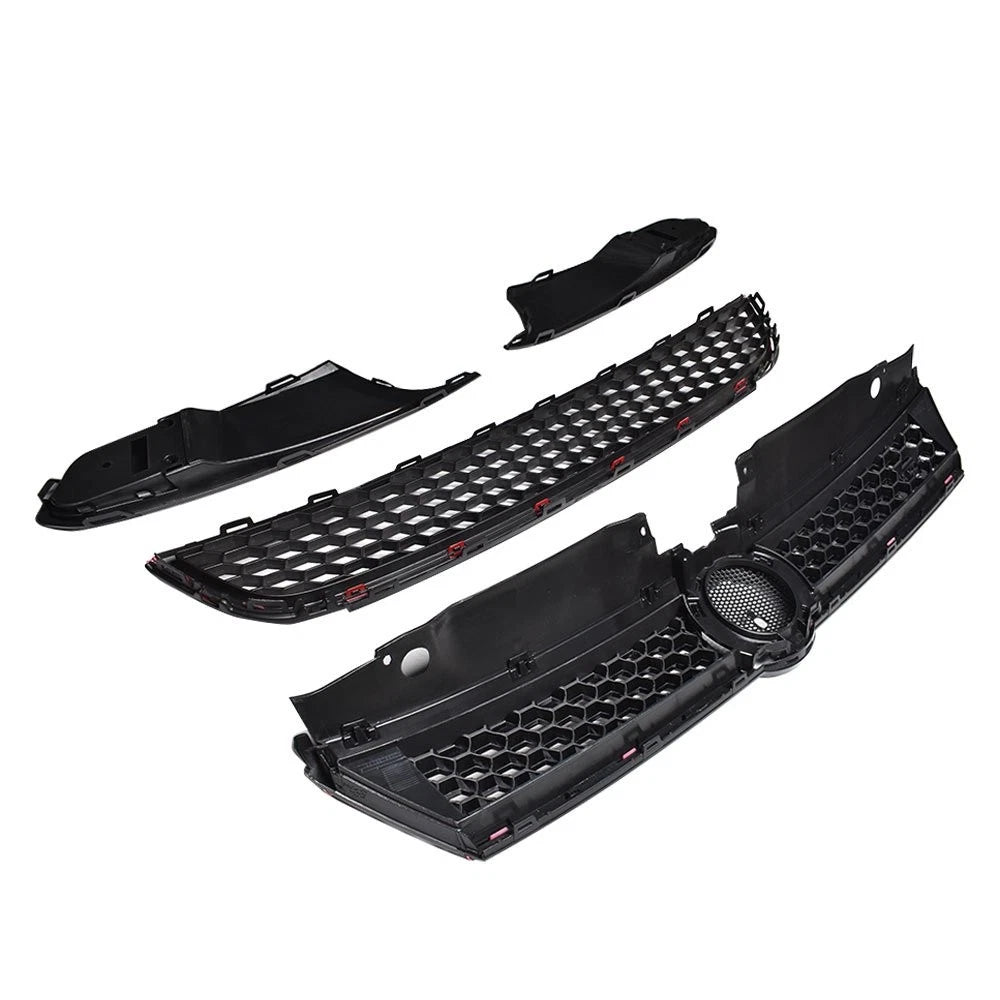 Front Upper Lower Grill with Red Trim for VW Jetta MK6 (2011â2014)