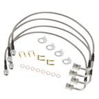 24 Inch Front 22.5 Inch Rear Brake Lines for Jeep Wrangler JK (2007–2018)