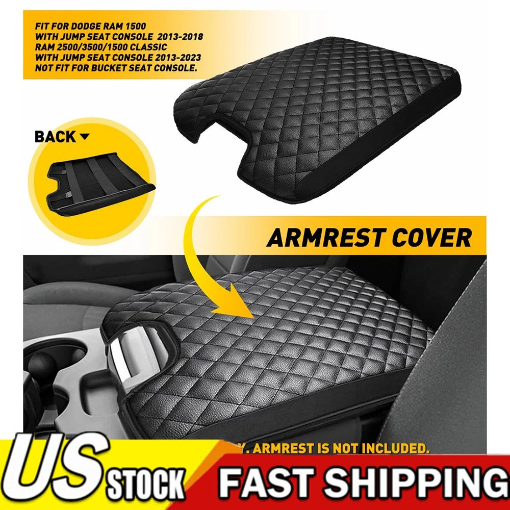 Jump Seat Center Console Armrest Cover for Ram 2500 3500 1500 Classic (2019â2025)