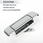 Exterior Door Tailgate Handles for Toyota Pickup (1989–1995) No. 6909089101 Silver Tone