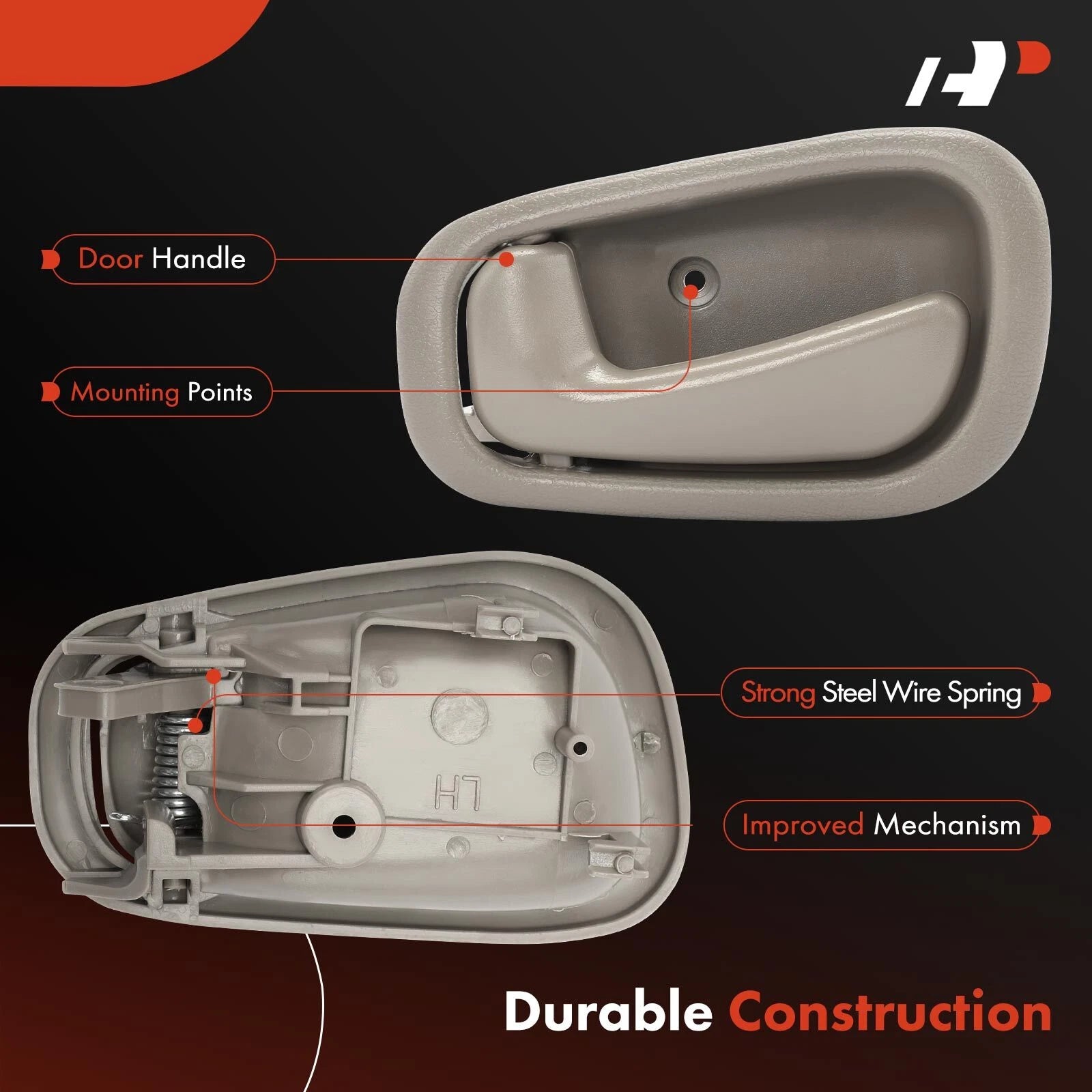 Exterior & Interior Door Handle Set for Chevy Prizm & Toyota (2000-2002)