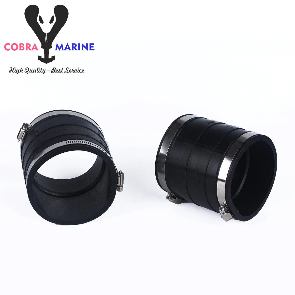 Exhaust Hose Bellows for OMC Volvo Penta 4.3 5.0 5.7 (Upper Lower Rubber)