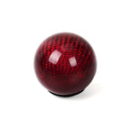 Red Carbon Fiber Round Ball Gear Shift Knob Universal