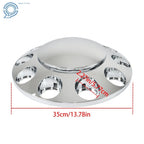 Set of 2 Chrome Wheel Center Caps for Front Axle