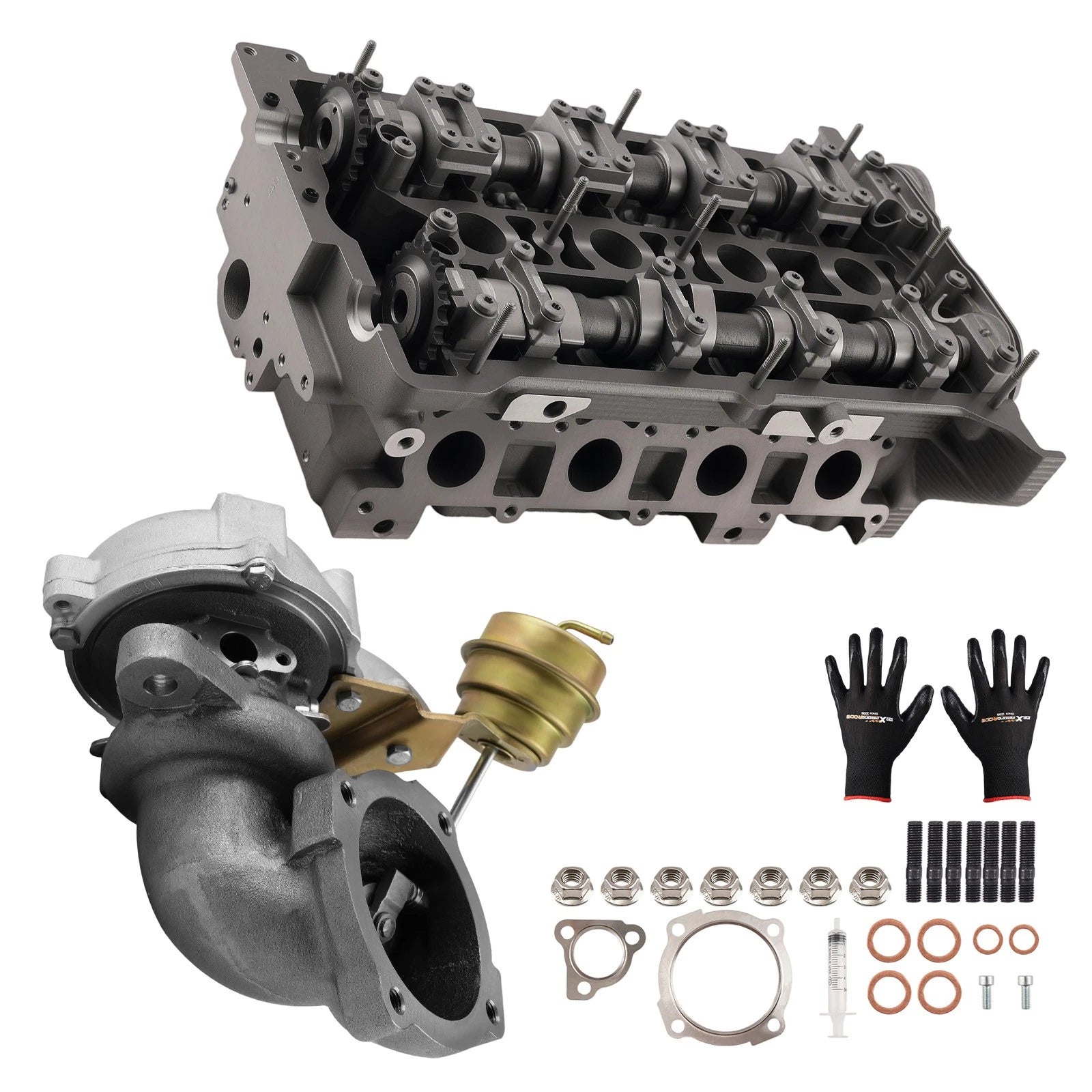 Engine Cylinder Head Assembly + K03-052 Turbo for VW Beetle Golf Audi TT (1998–2006)