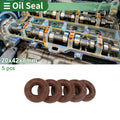 Oil Seal FKM Rubber 20x42x8mm for Various Models (5 Pcs)