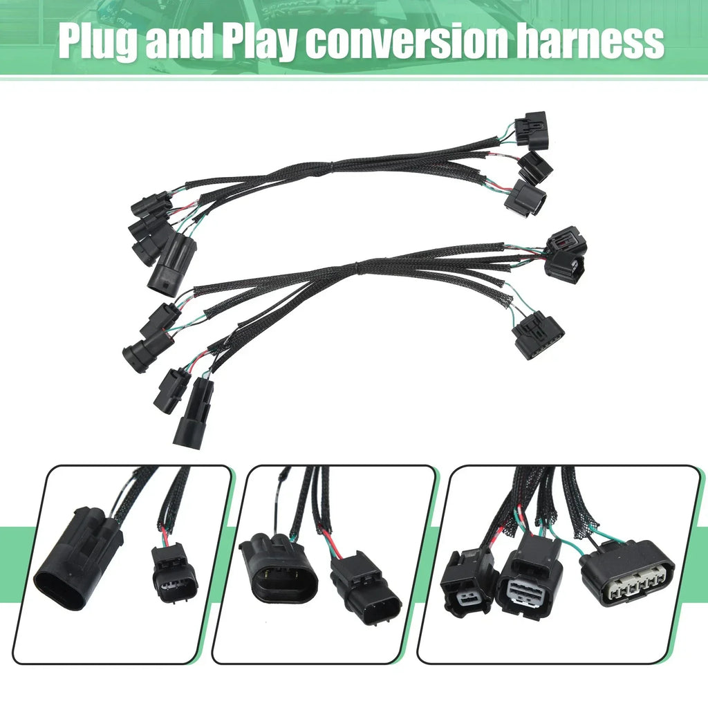 2 x Headlight Adapter Wires for Honda Accord Sedan Halogen to Touring LED (2016-2017)
