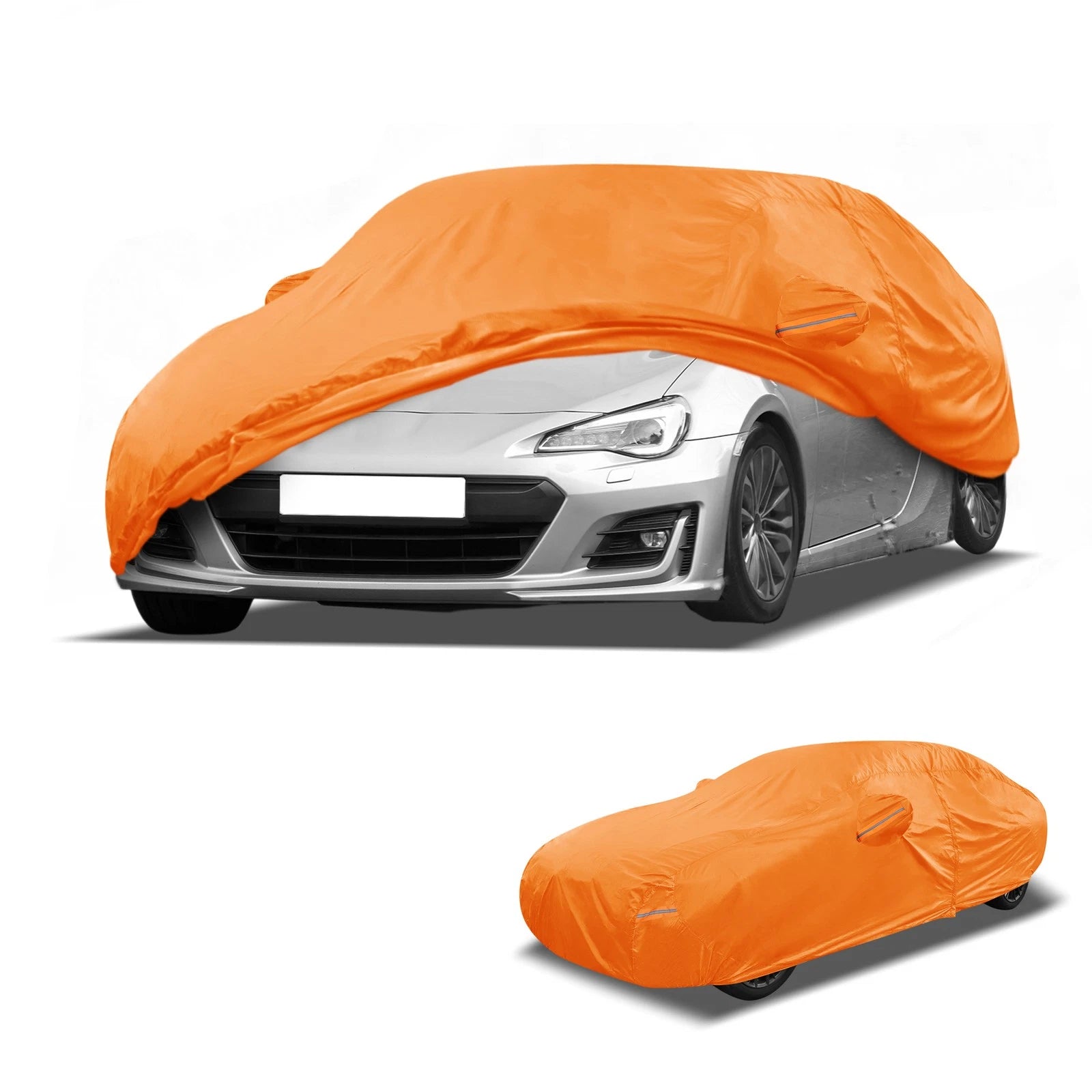 Waterproof Car Cover for Subaru BRZ (2013–2021) - Orange Cotton, Zipper