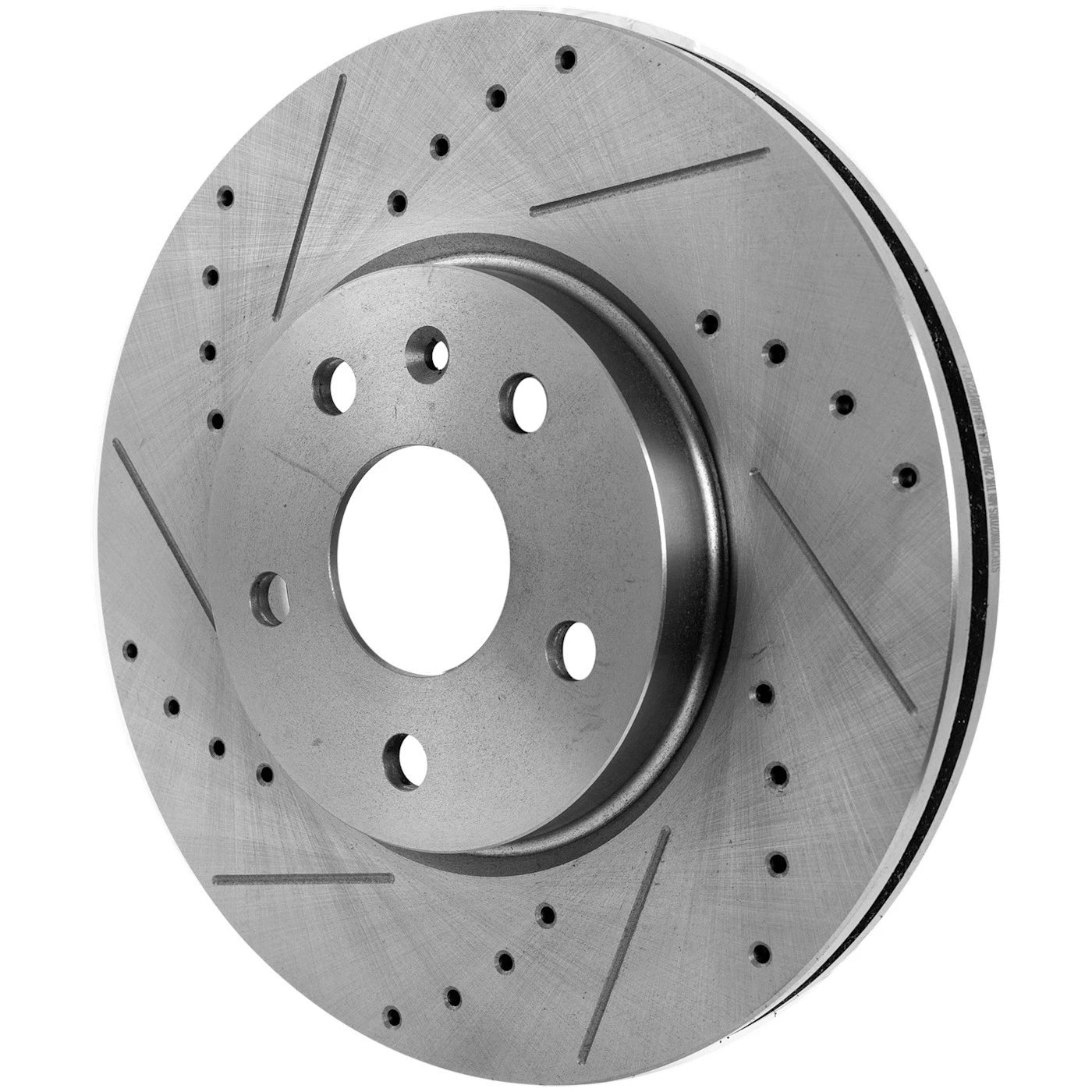 Brake Disc and Pad Kit for Buick Regal (2014–2017) Cross-drilled Slotted Front