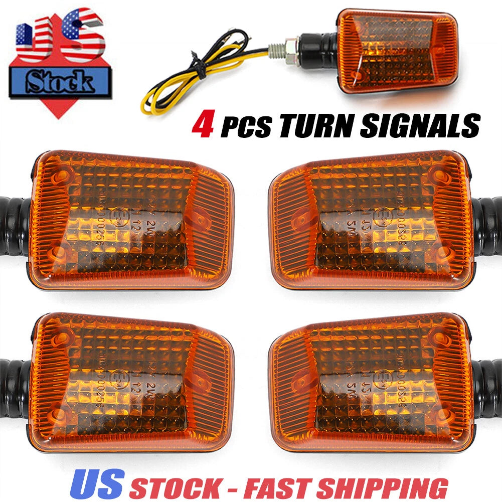 Set of 4 Turn Signal Lights for Honda Nighthawk 250 650 750 (Universal)