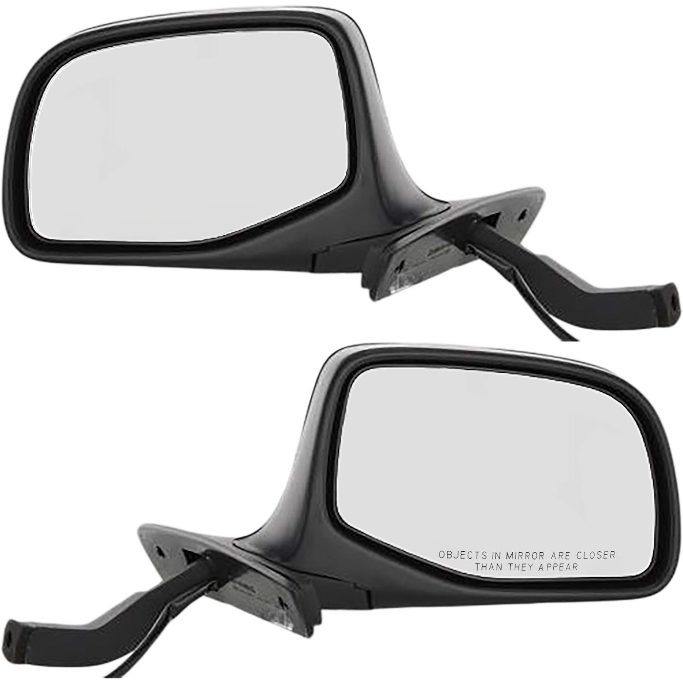 Set of 2 Power Mirrors for Ford F-150 (1992–1996) Paintable Manual Folding