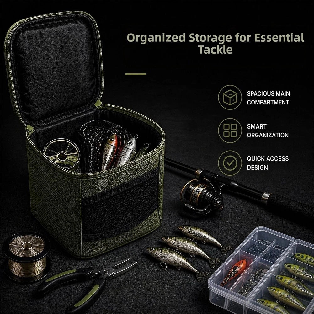 Waterproof Fishing Gear Storage Bag with Reinforced Stitching