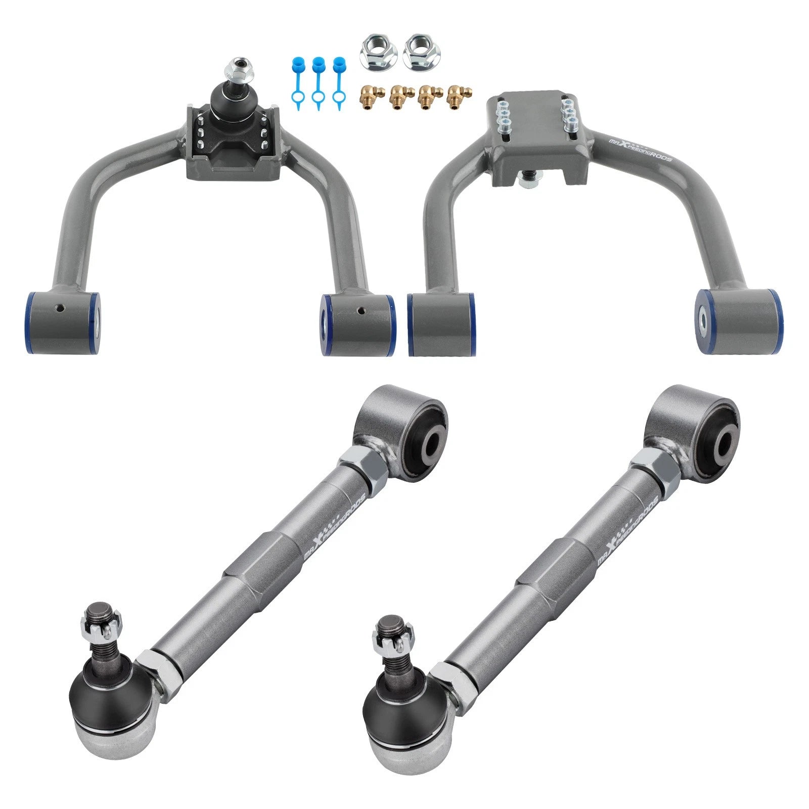 Set of 4 Adjustable Front Upper Control Camber Toe Arms for Lexus IS300 (2001–2005)
