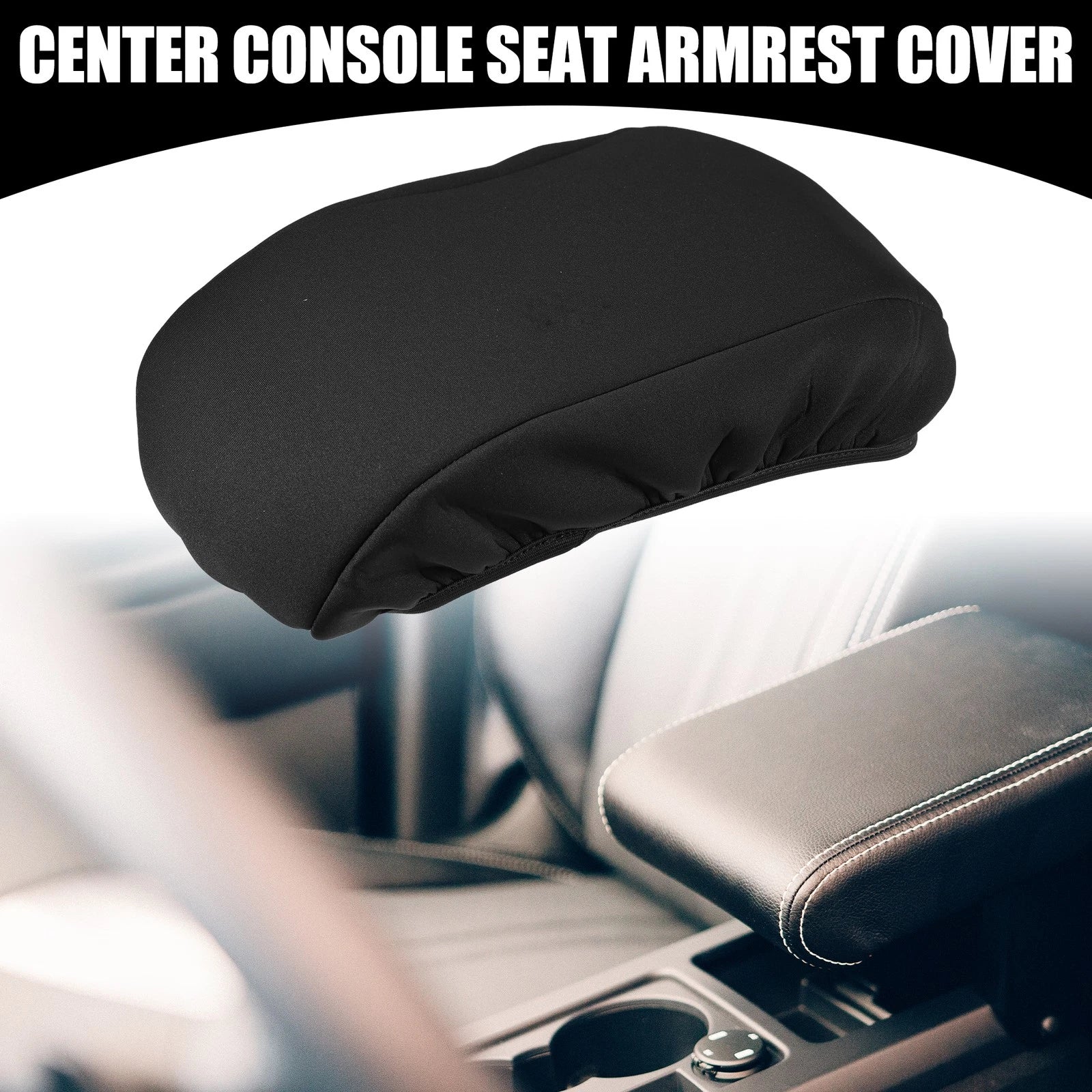 Center Console Armrest Cover for Ford Fusion (2013–2019) Black