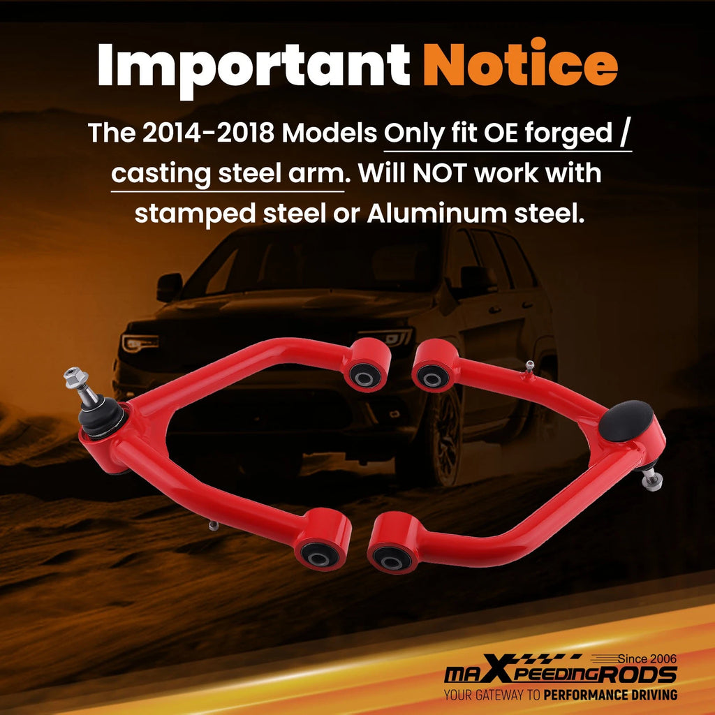Pair Upper Control Arms for Chevrolet Silverado/Sierra 1500 (2007-2018)