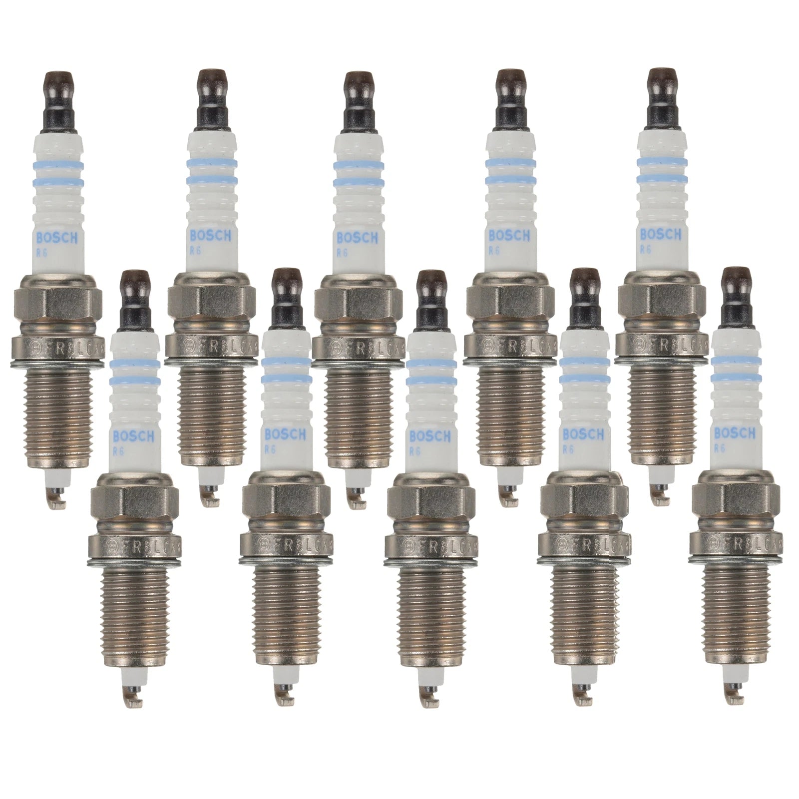 Set of 10 Bosch Nickel Spark Plugs for Ram 2500 3500 V10 (2003–2010)
