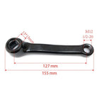 Crank Set for Exercise Bike (127mm)