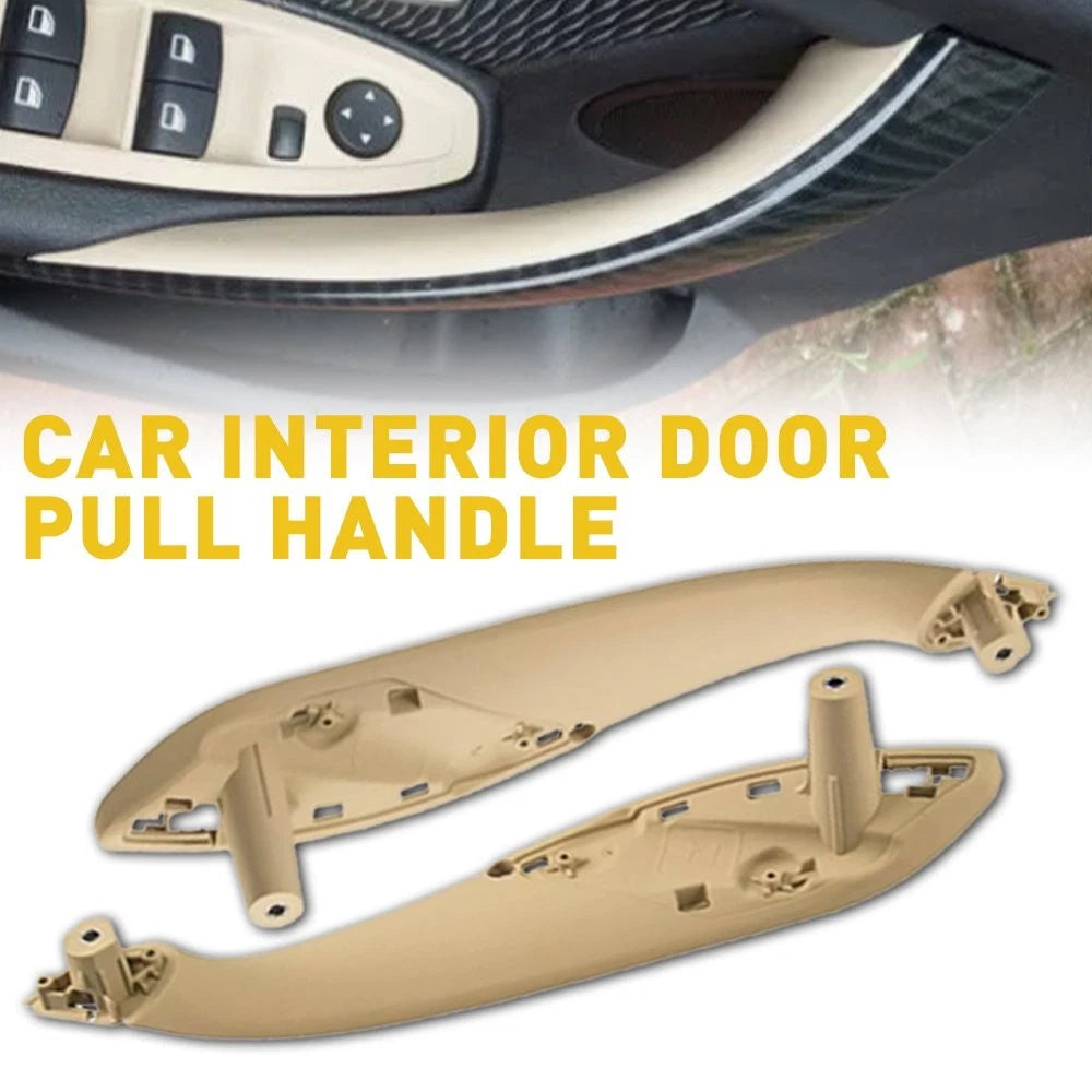 Set of 2 Beige Front LH & RH Door Interior Trim Pull Handles for BMW