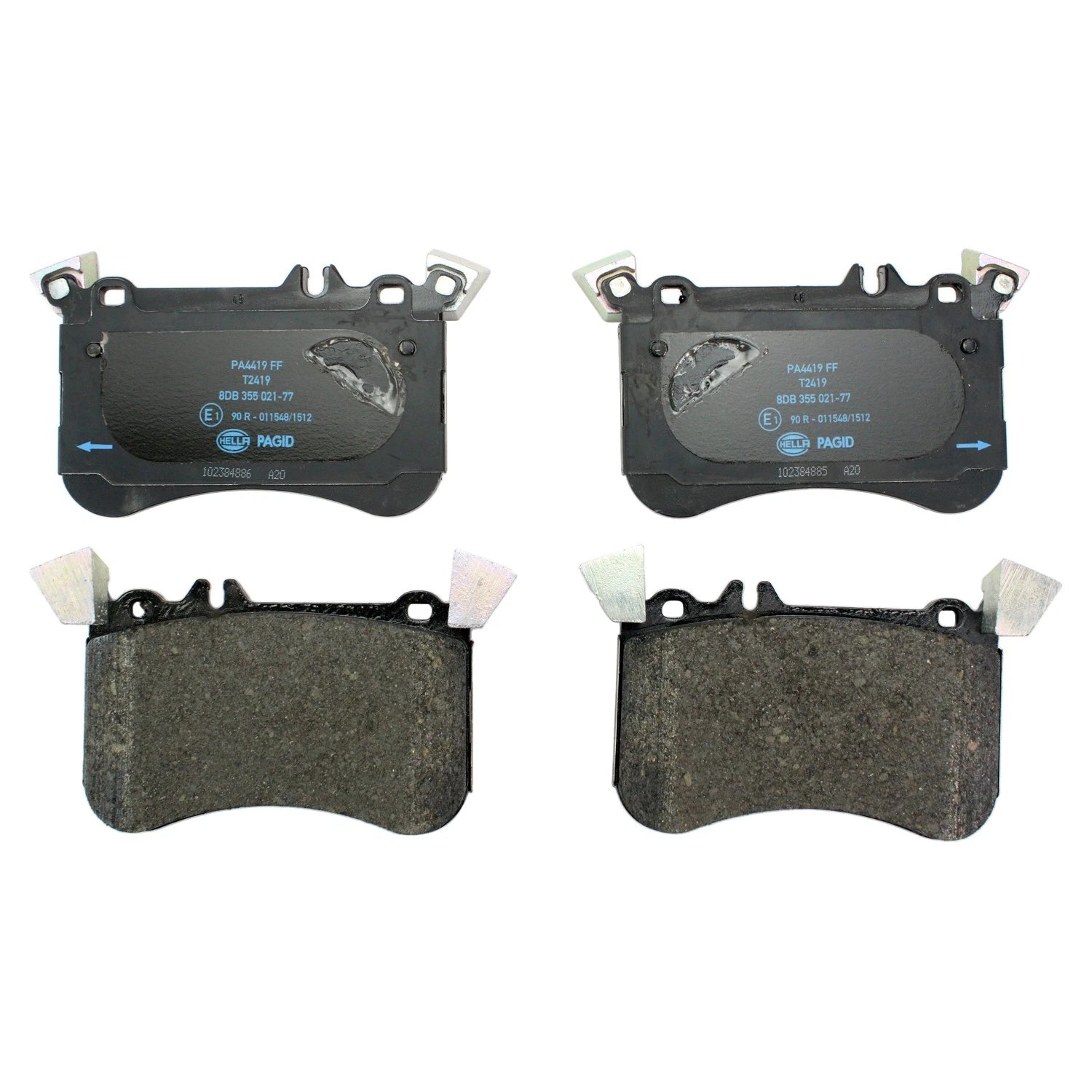 Hella Front Low-Met Disc Brake Pads for Mercedes C117 CLA45 AMG X156 GLA45 AMG (2014–2020)
