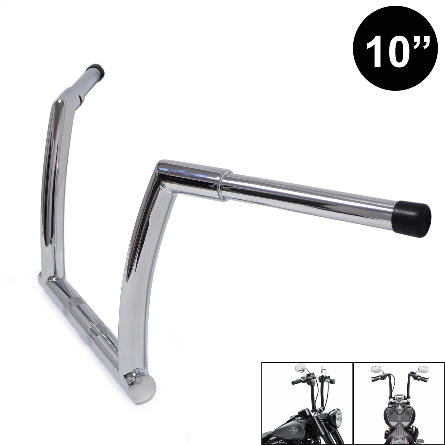 Chrome 10" Rise Ape Hanger Handlebar for Harley FLTRX FLTRXS FLTRU (2015–2020)