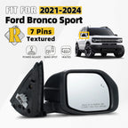 Right Side Mirror for Ford Bronco Sport (2021–2024) w/ Heated, BSD, 7 Pins