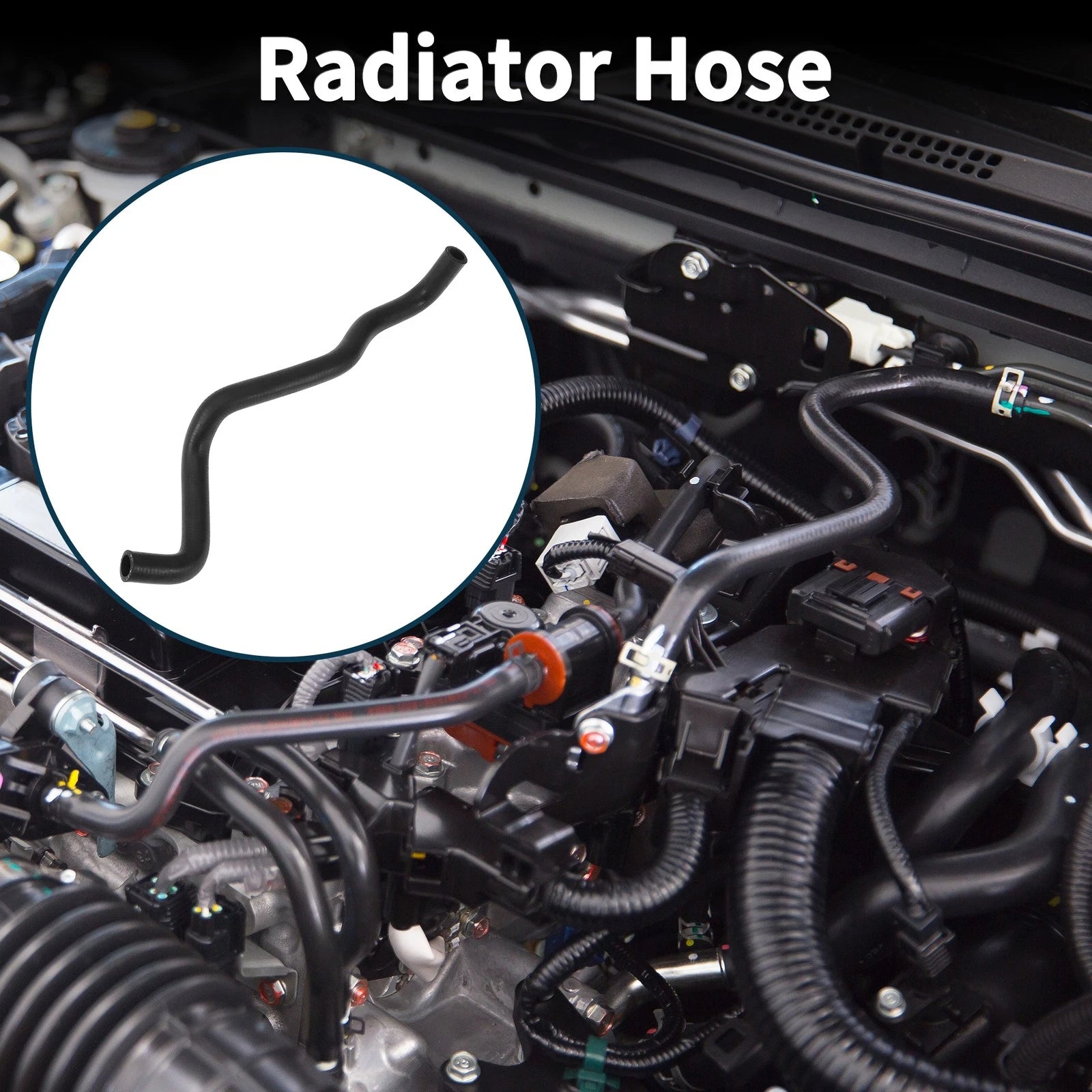 Radiator Hose Coolant Pipe for Audi TT 1.8L (2000–2006) Rubber Black