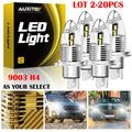 2X AUXITO H4 9003 30000LM Super White LED Headlight Bulbs for