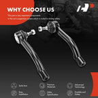 2 Front Left & Right Outer Tie Rod Ends for Nissan Rogue (2008-2013)